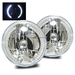 7" H6024 Round LED Strip Headlights - Chrome